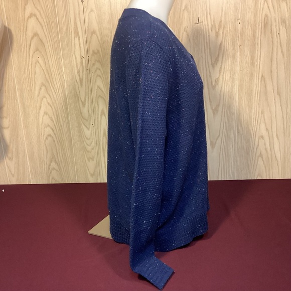 Lands’ End womens V-neck cotton sweater size XL - Picture 3 of 9